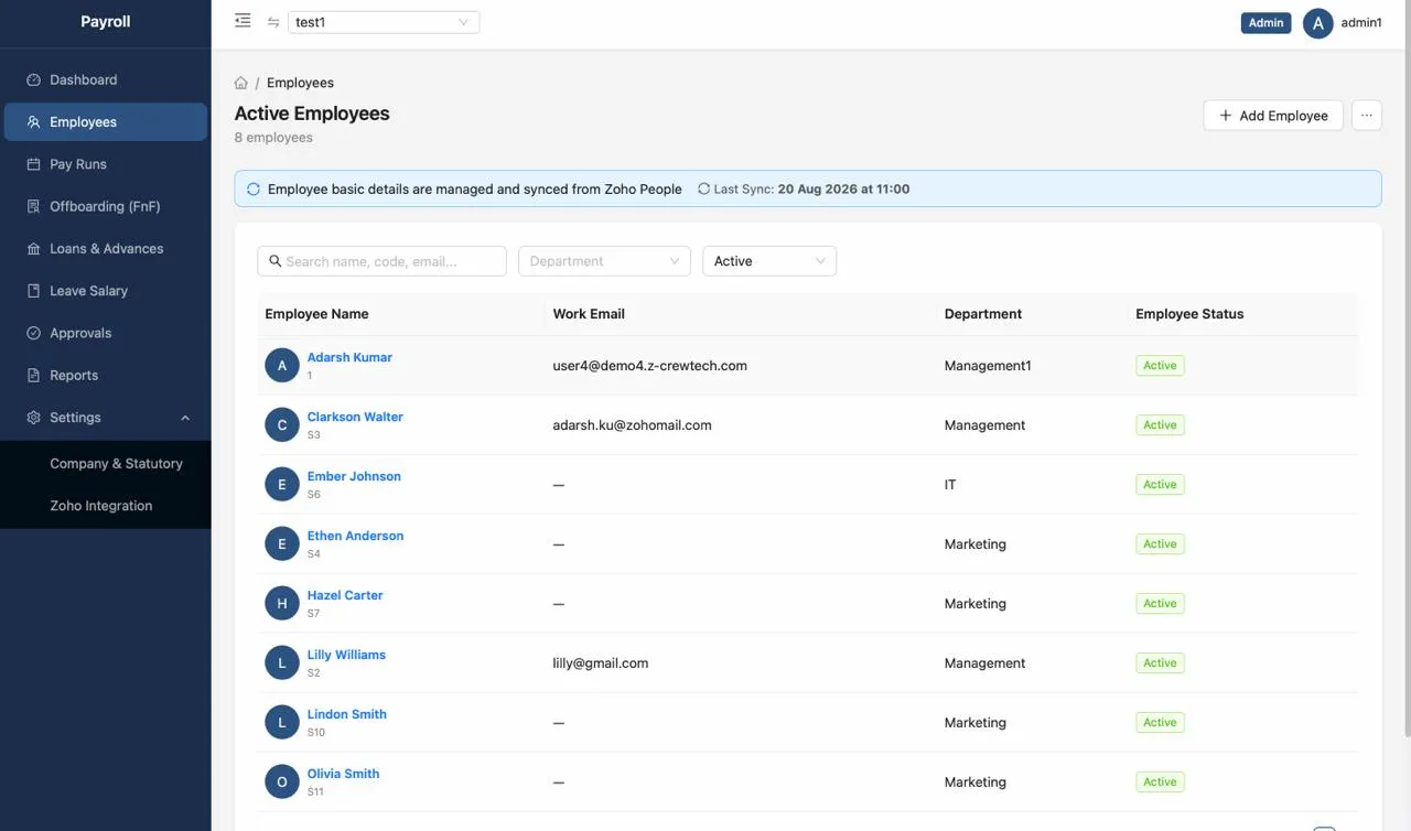 Payroll Management screenshot 2