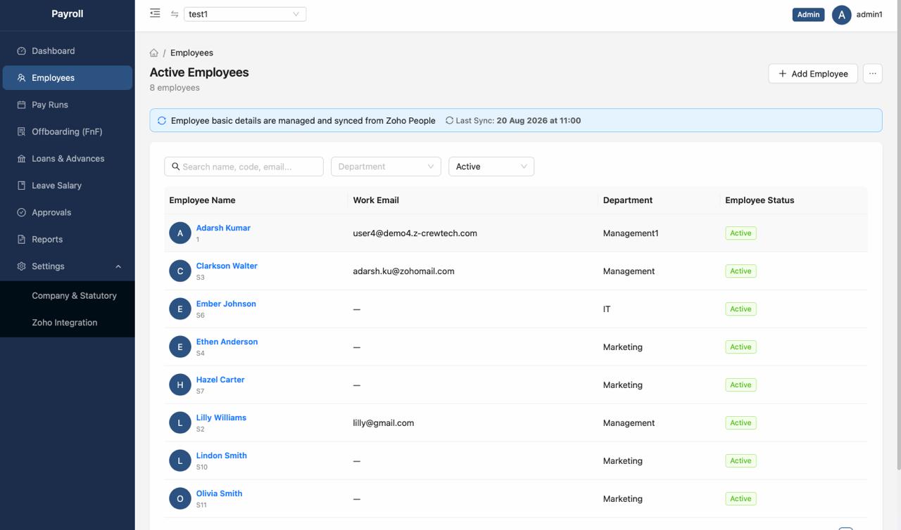 Payroll Management screenshot 2